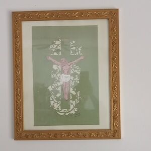 Gold Framed Religious Art Print